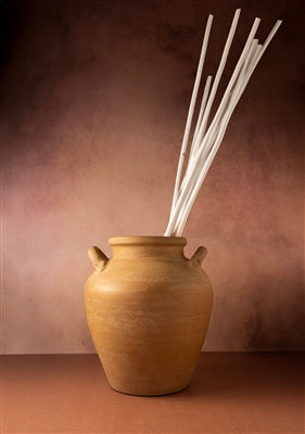 Terracotta Vase w/ Handles 11”H - Natural Terracotta