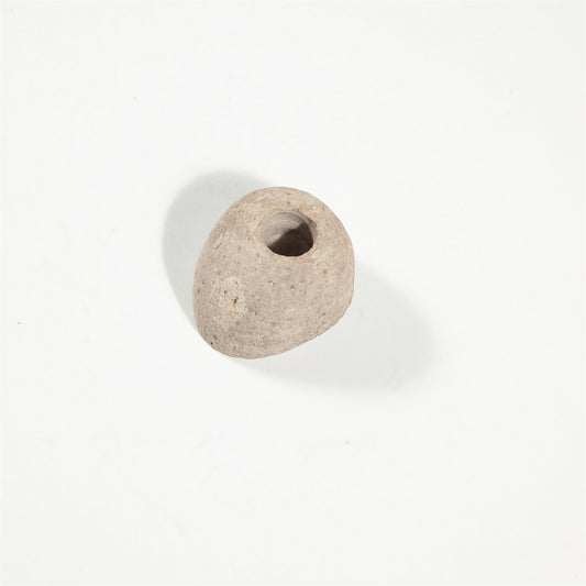Candleholder Rock Natural 3.75"x3.25"x3" - Natural
