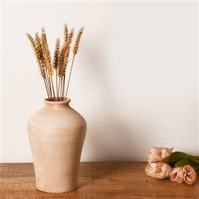 Terracotta Vase Dia 6.5" x 11"H - Natural