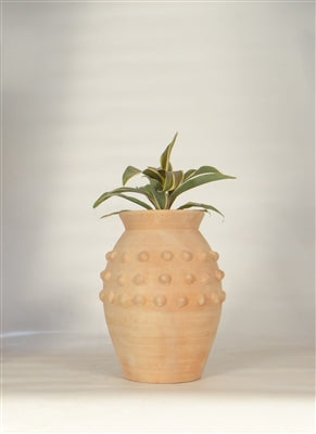 Terracotta Vase Dia 10" x 10.75"H - Natural
