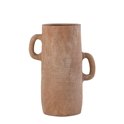 Terracotta Vase Dia 8.5" x 12" H - Natural