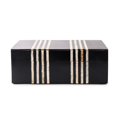 Medium Black Resin Box - Black