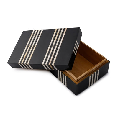 Medium Black Resin Box - Black