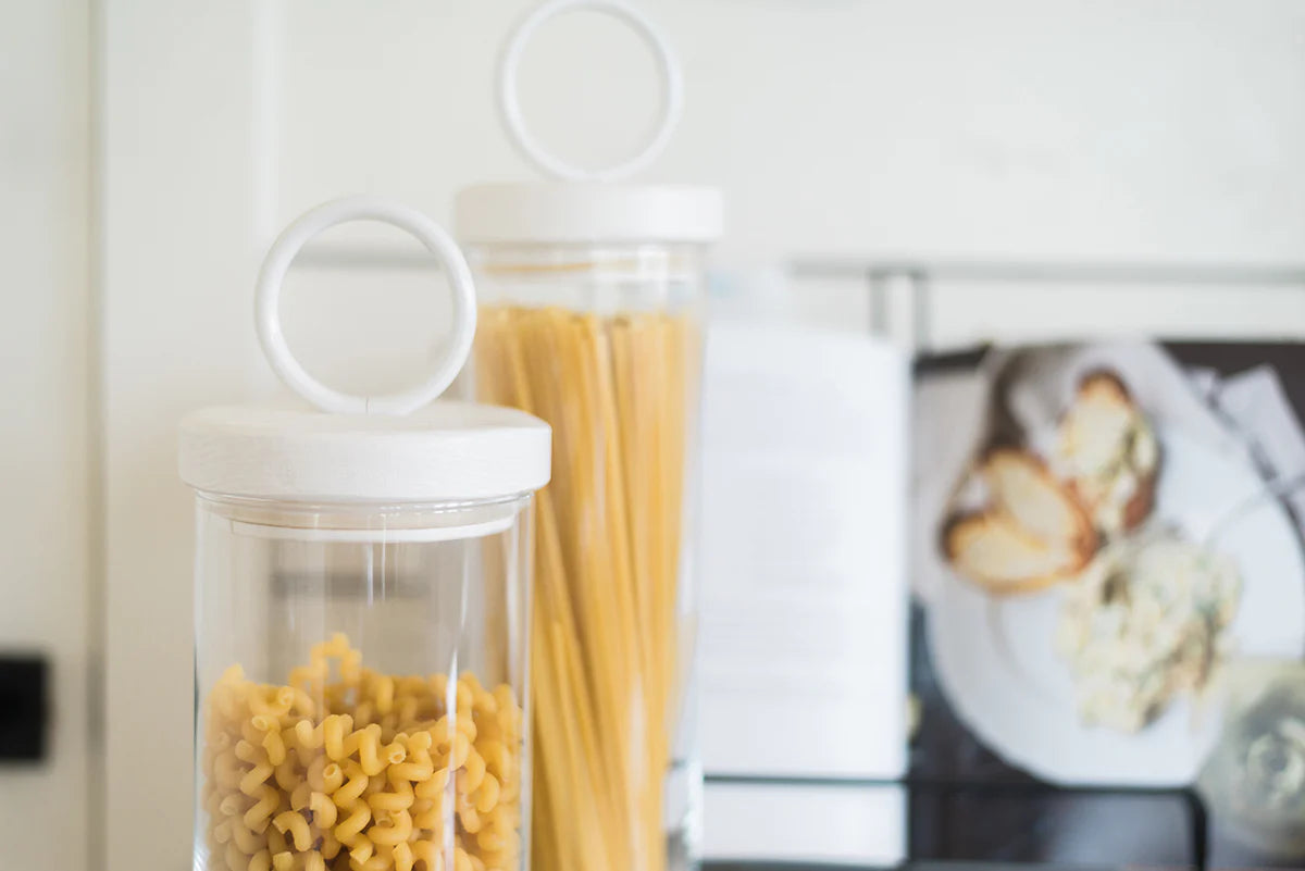 Bianca Iron Top Canister, Tall