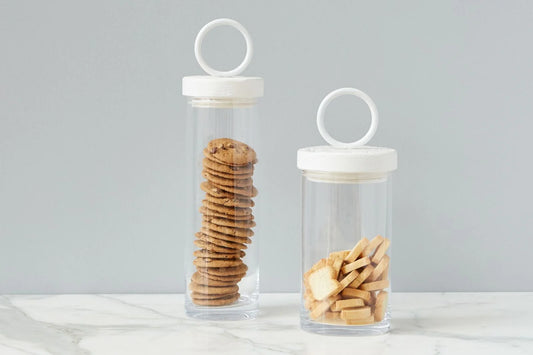 Bianca Iron Top Canister, Tall