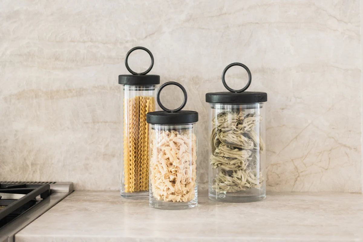 Barcelona Iron Top Canister, Medium