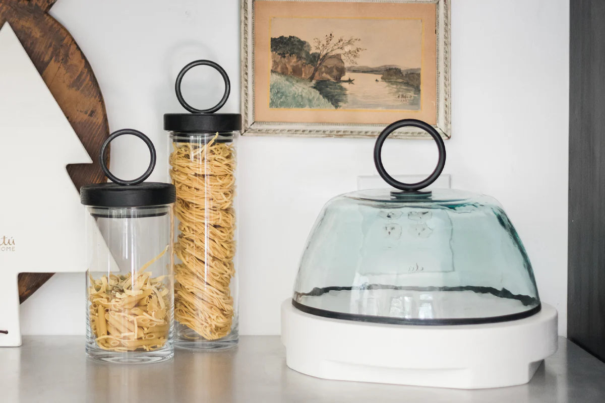 Barcelona Iron Top Canister, Tall