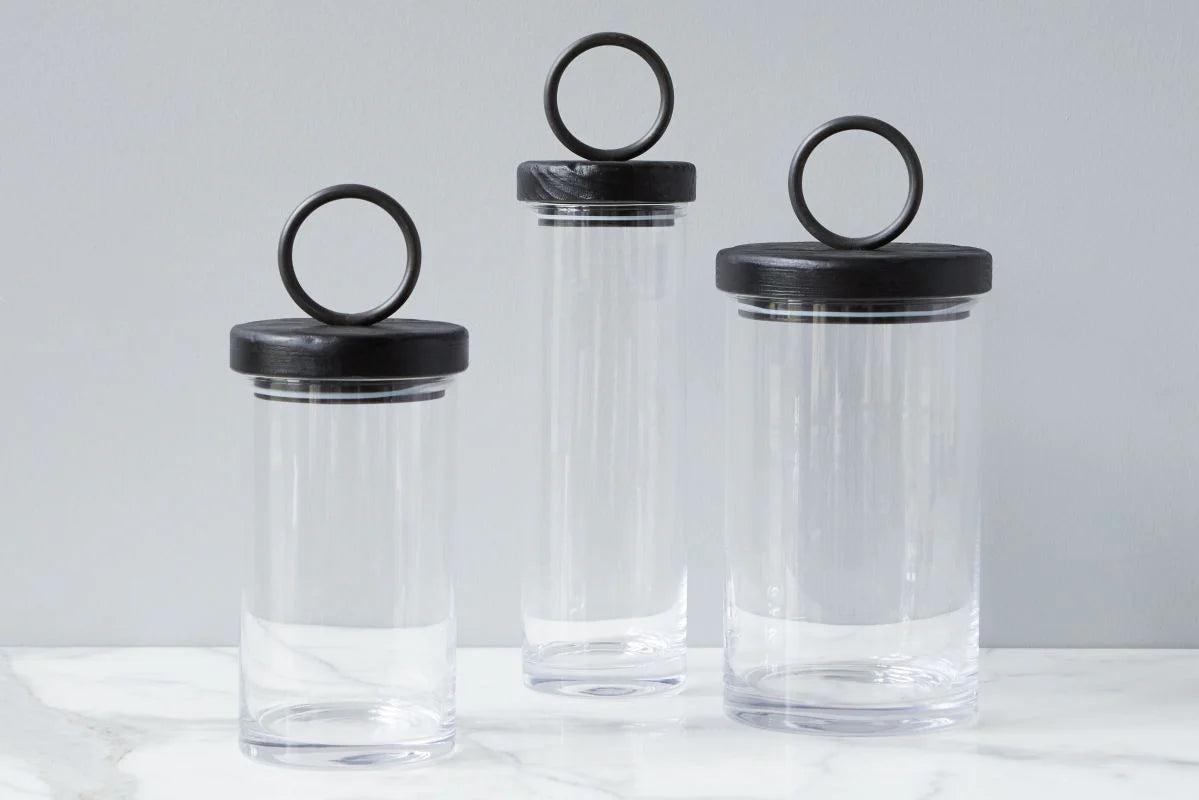 Barcelona Iron Top Canister, Tall