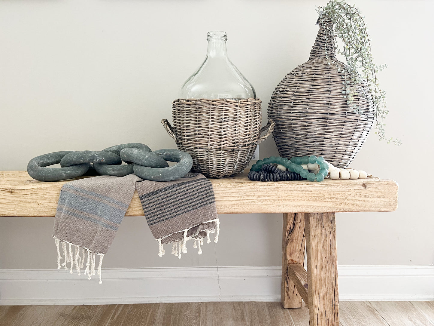 Turkish Hand Towel - Brown/Black