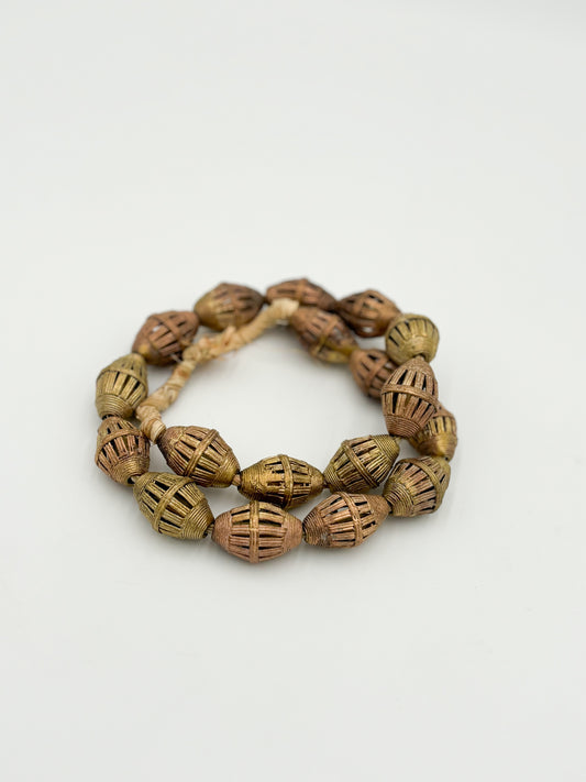 Brass Bead Decor Oval - Medium