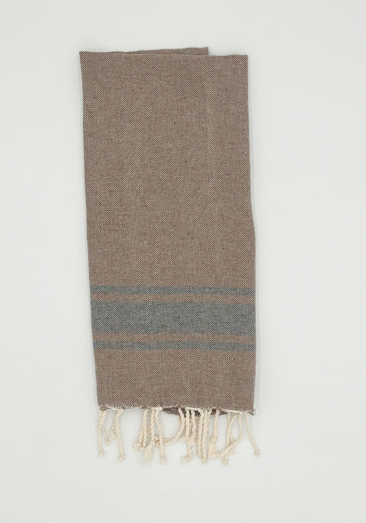 Turkish Hand Towel - Blue/Beige