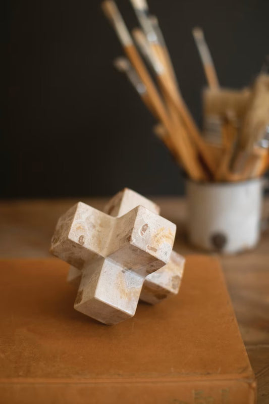 Capri Beige Marble Jack Sculpture