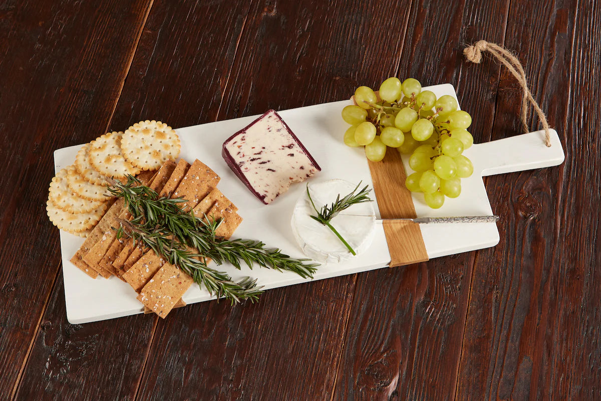 White Rectangle Mod Charcuterie Board, Small
