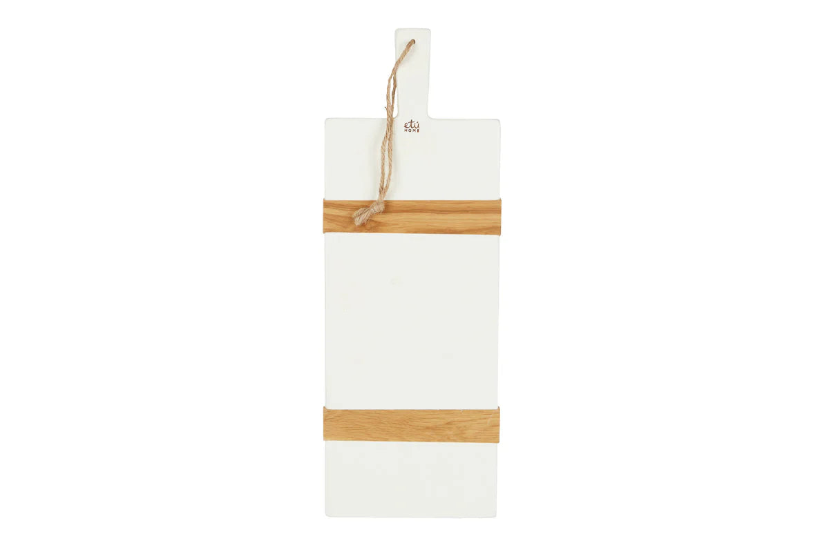 White Rectangle Mod Charcuterie Board, Small