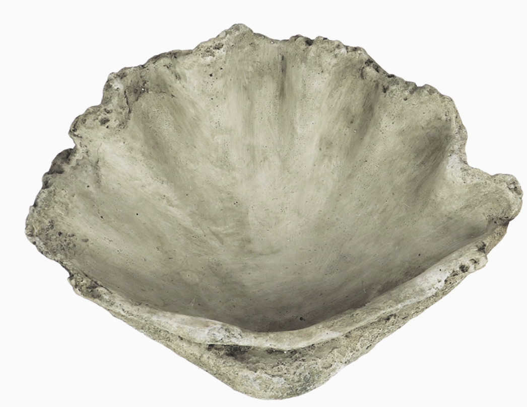 Cast Concrete Clam Shell