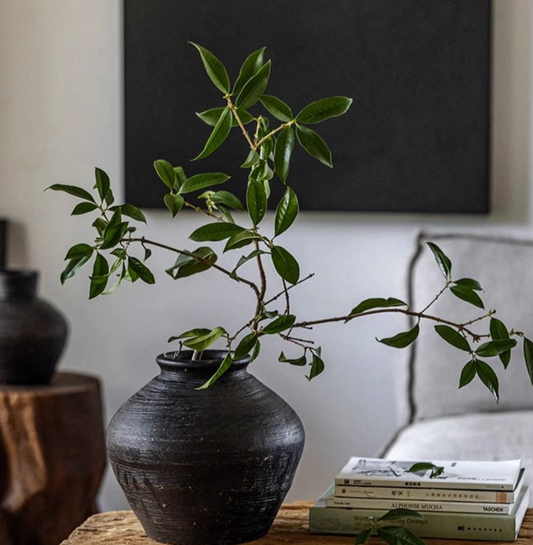 Vintage Wabi-Sabi Style Ceramic Jar -Style F