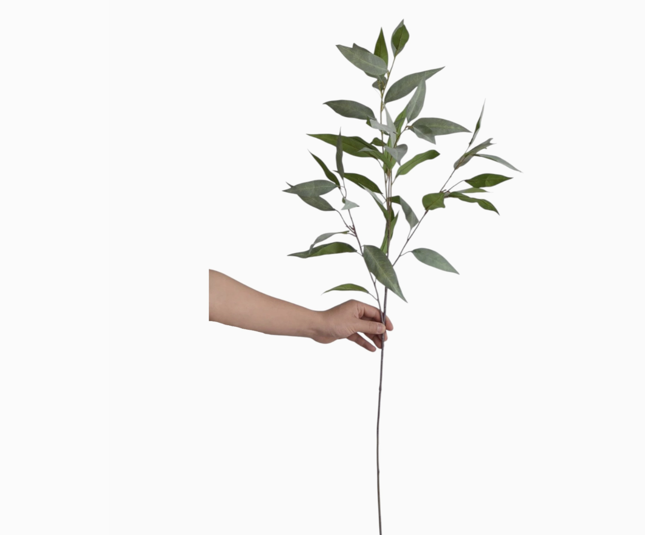 41"Quality Artificial Frosty Grey Green Eucalyptus Branch