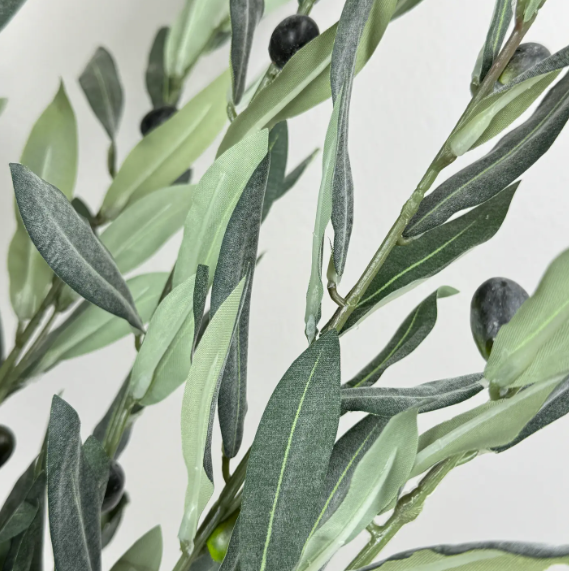 Real Touch Premium Quality Olive Branch Leaf Fruit Spray