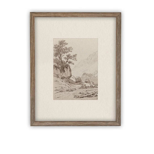 Vintage Framed Canvas Art #LAN-248