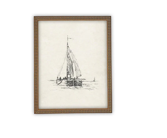 Vintage Framed Canvas Art #COAS-143
