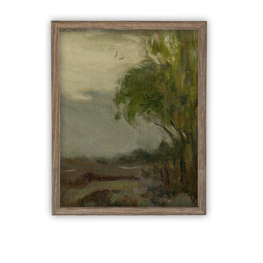 Vintage Framed Canvas Art #LAN-256