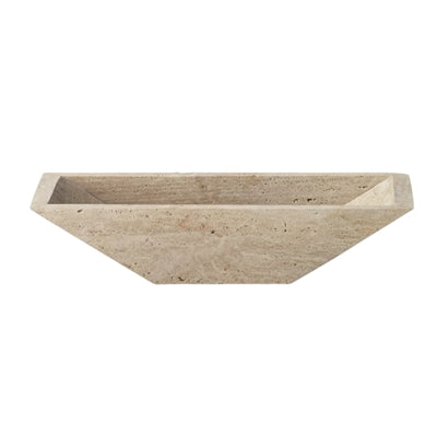 Travertine Tray Large Cream - Cream