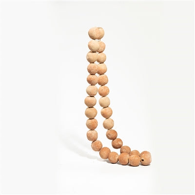 White Clay Tabletop Beads White Wash 25"x4"x1.75" - White Wash -ST - White Wash