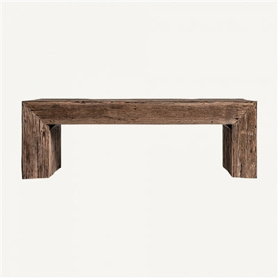 Coffee Table Natural Wood H 16" L 48" - Natural