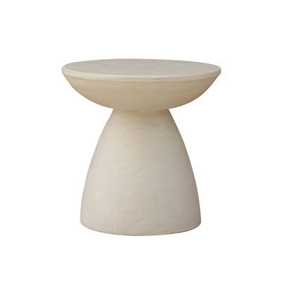 Round Side Table 14.5”Dia - White
