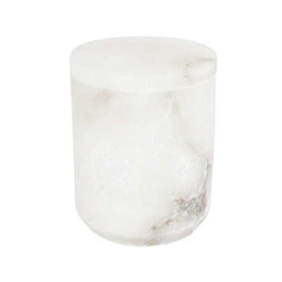 Med. Alabaster Canister - White