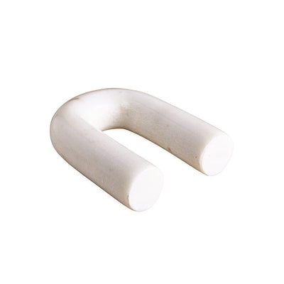 Sm. White Marble Arch Figurine - White