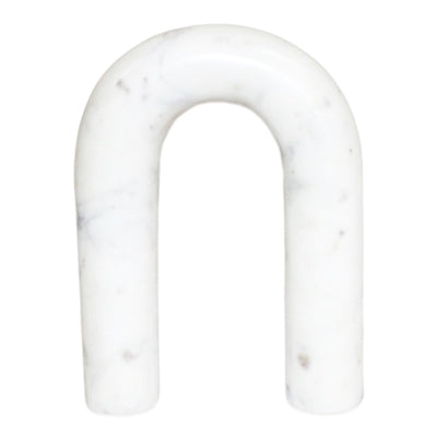 Med. White Marble Arch Figurine - White