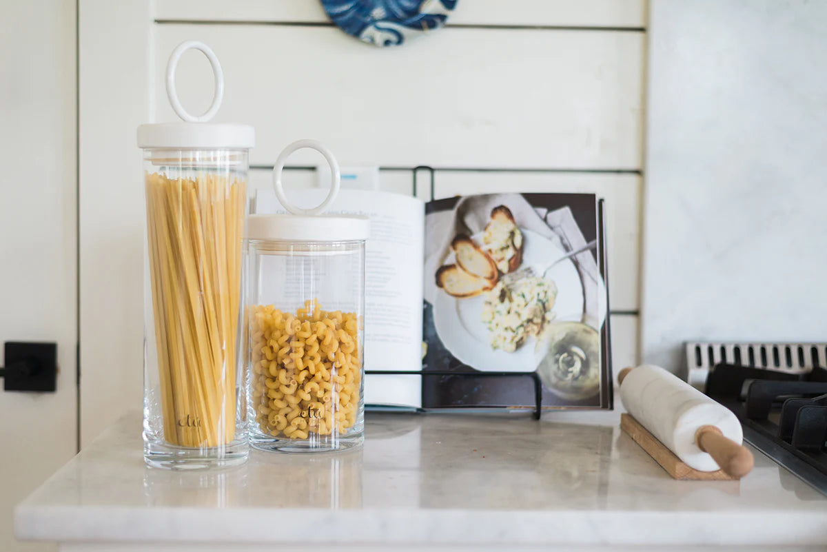 Bianca Iron Top Canister, Tall