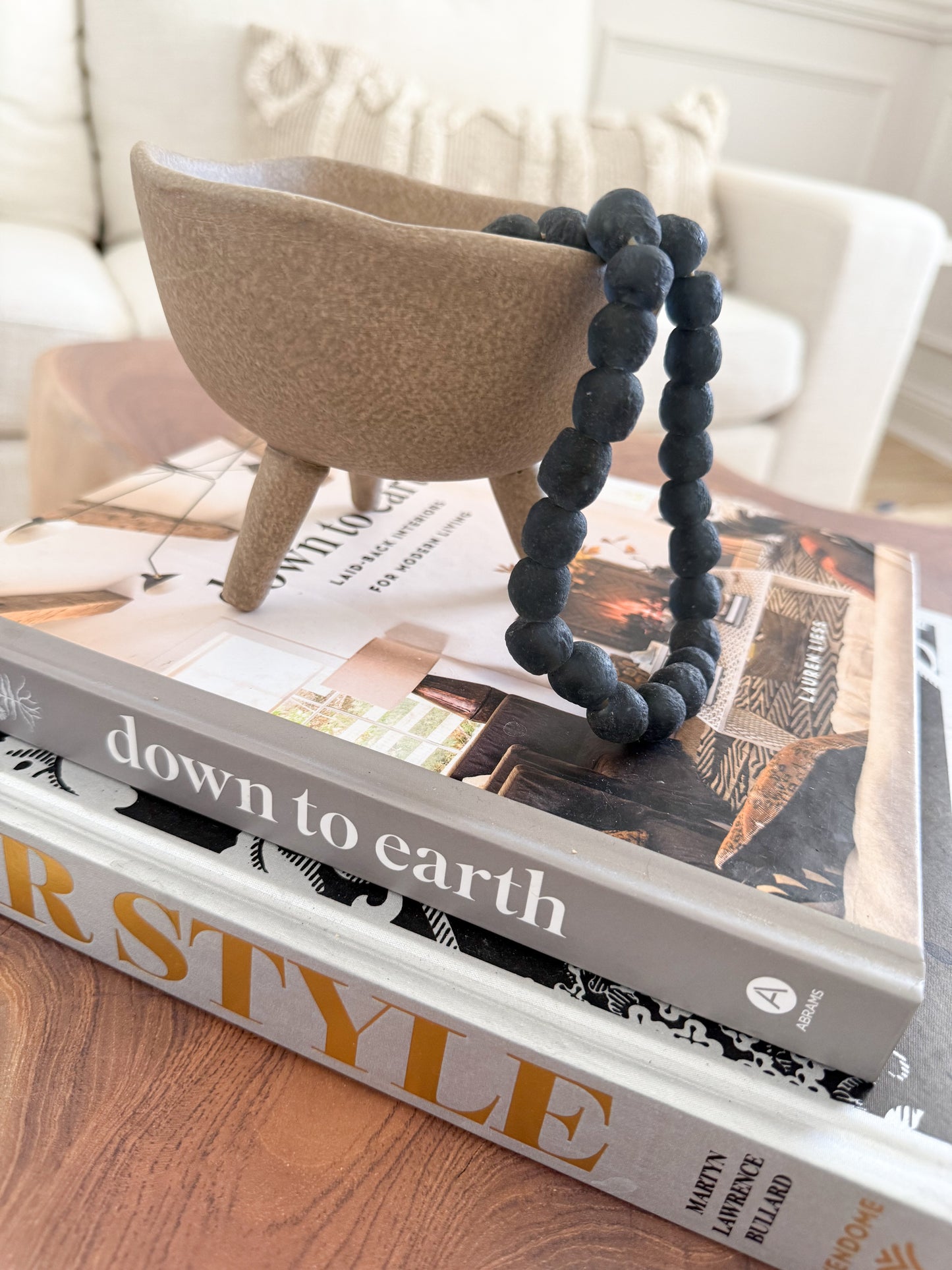 Black Glass Bead Decor