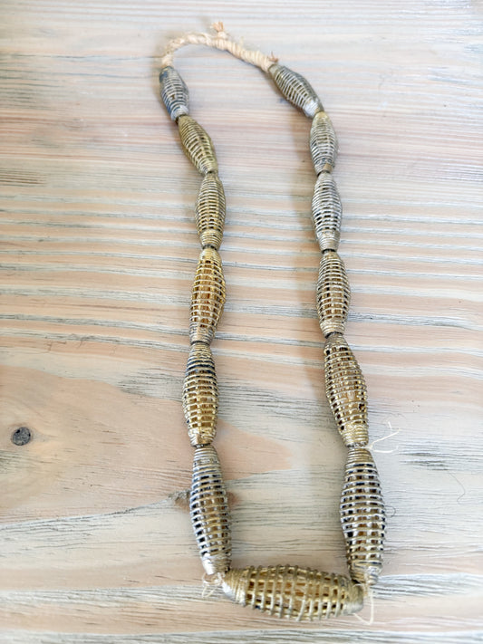 Brass Bead Decor Oval - Medium