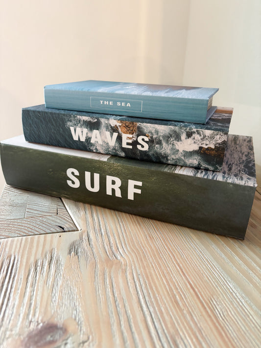 MDF & Canvas Book Storage Boxes