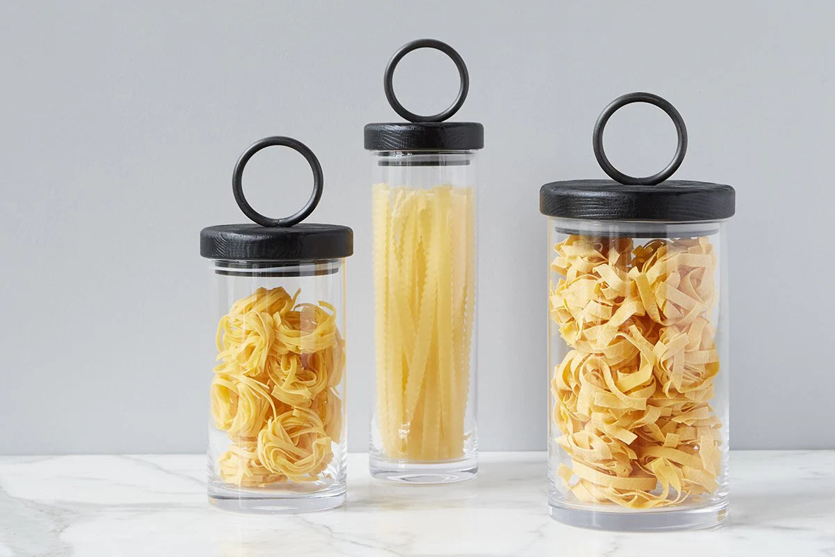 Barcelona Iron Top Canister, Medium