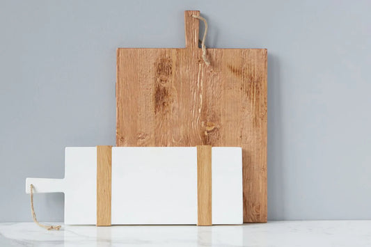 White Rectangle Mod Charcuterie Board, Small