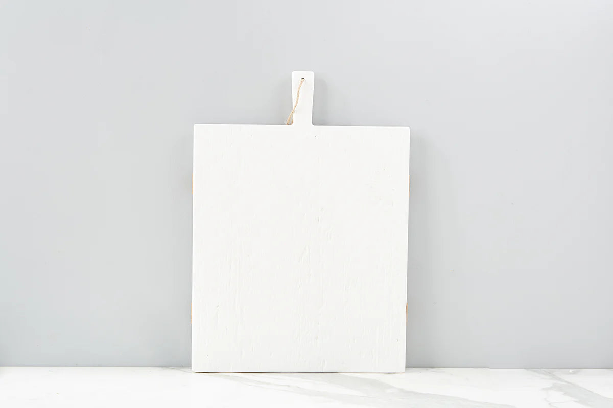 White Rectangle Mod Charcuterie Board, Medium