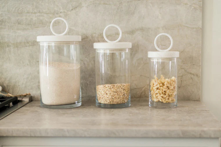 Bianca Iron Top Canister, Medium