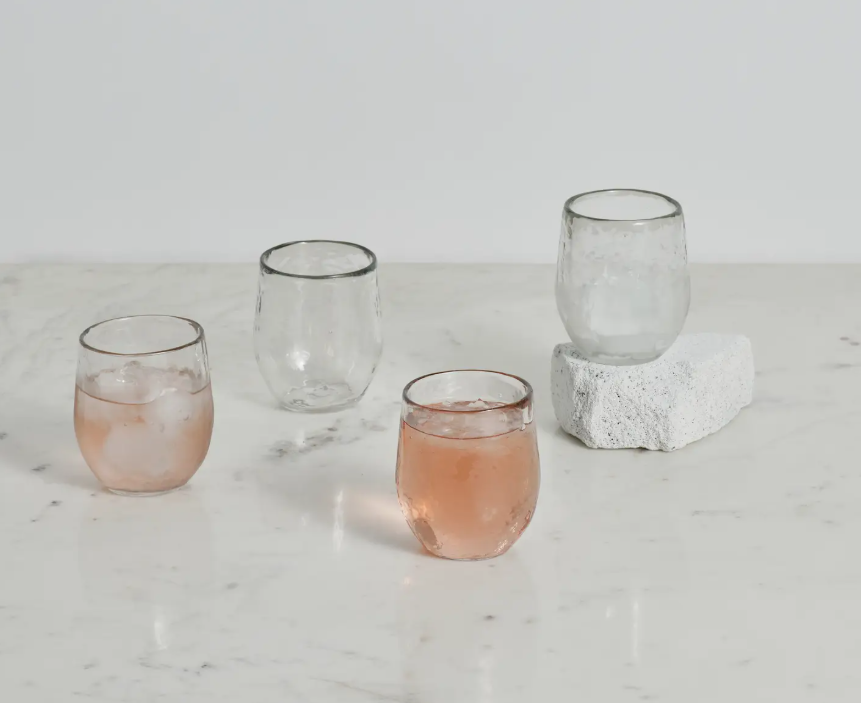 Pebbled Spirit Glasses - Set Of 4