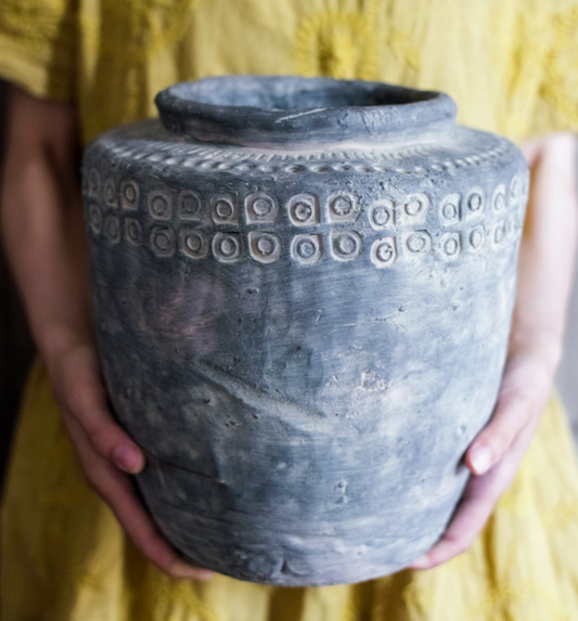 Ancient Maya Style Flower Pot