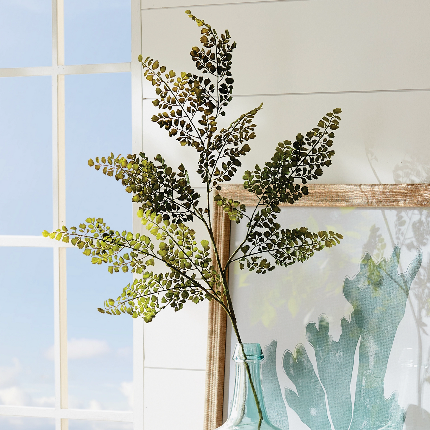 Maidenhair Faux Fern Stem
