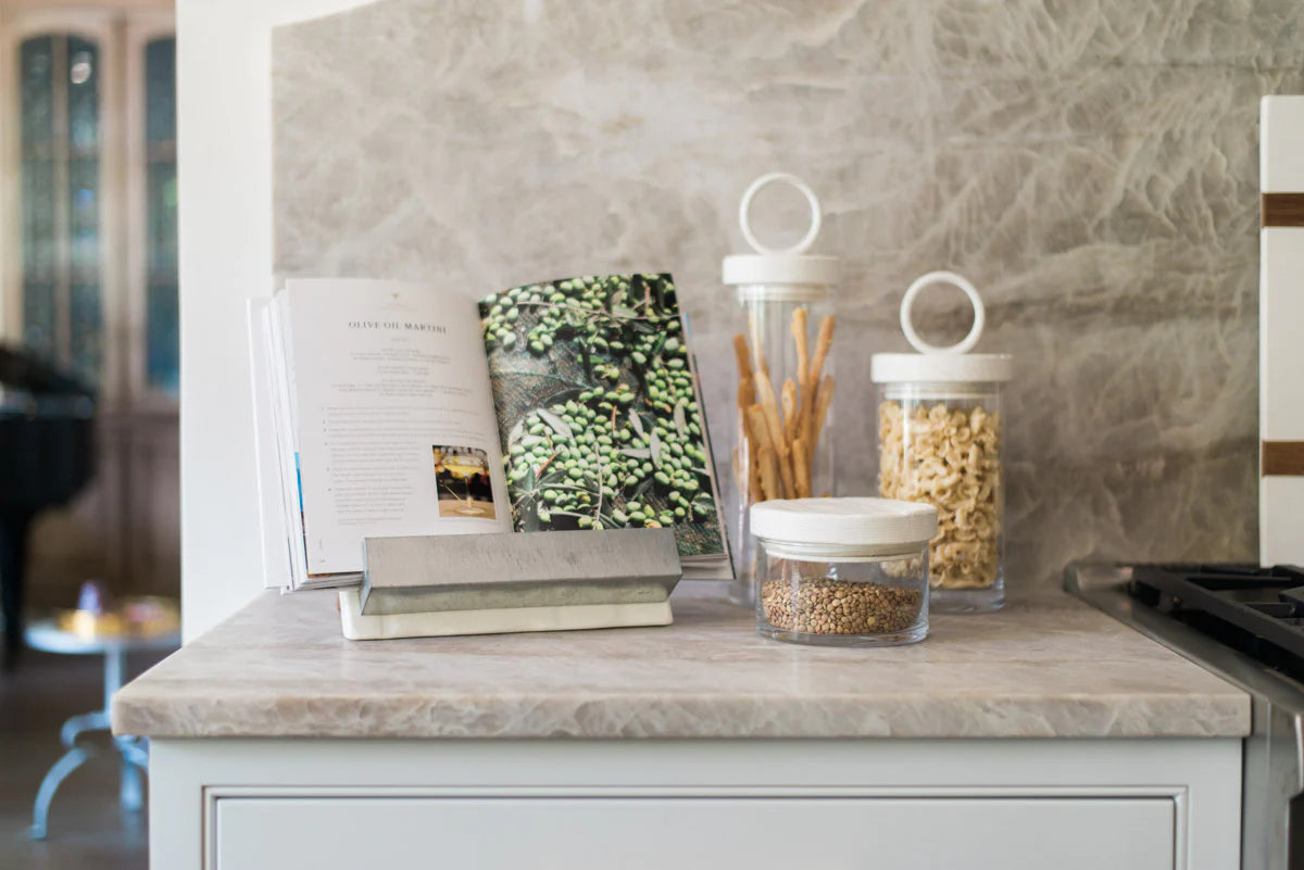 Bianca Iron Top Canister, Tall
