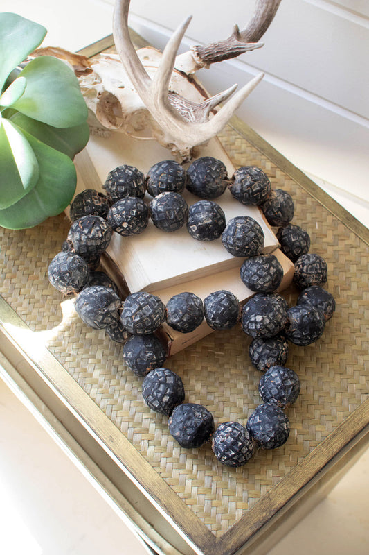 Black Clay Tabletop Beads