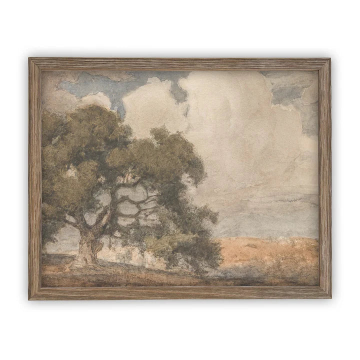 Vintage Framed Canvas Art #LAN-201