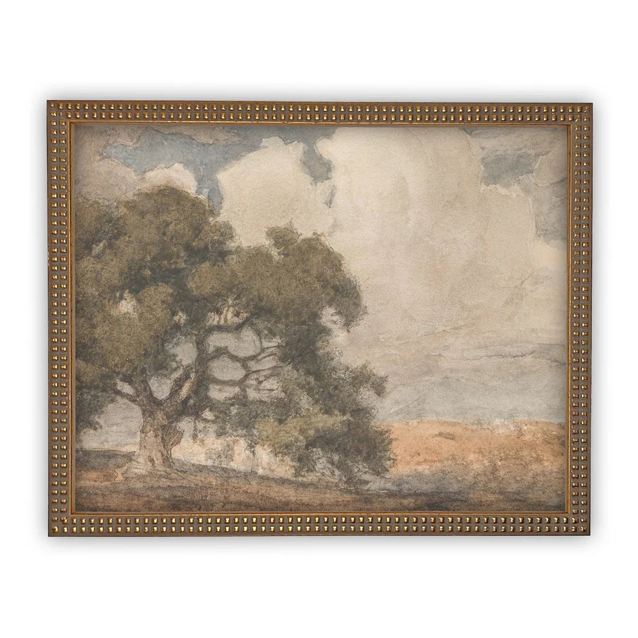 Vintage Framed Canvas Art #LAN-201