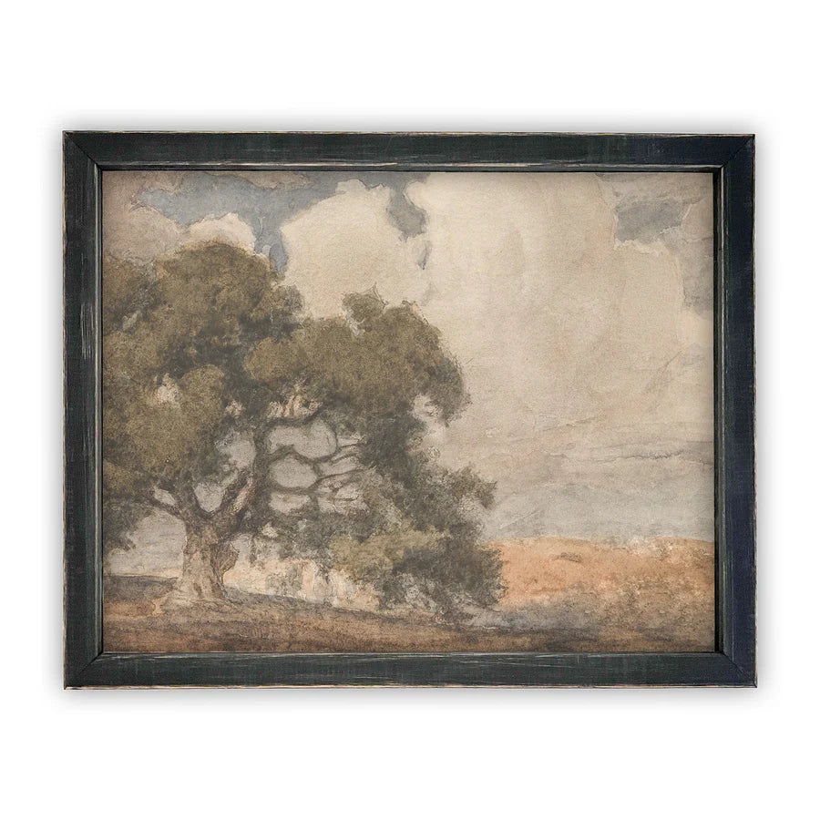 Vintage Framed Canvas Art #LAN-201