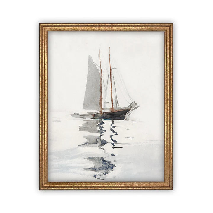 Vintage Framed Canvas Art #COAS