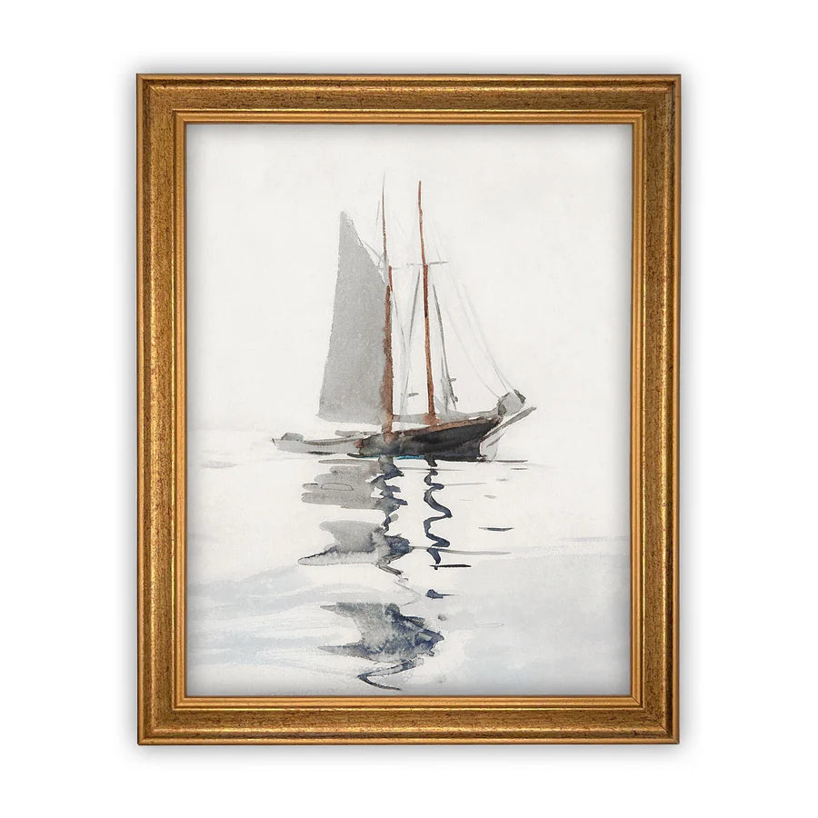 Vintage Framed Canvas Art #COAS